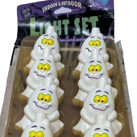 Halloween Vintage Blow Mold Lights, Friendly Ghosts, 12 String Lights - Picture 3 of 7